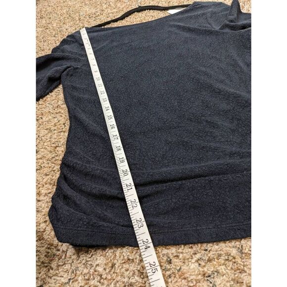 Anthropologie Black Fuzzy Comfy Low Back Sweater Medium - Picture 9 of 11